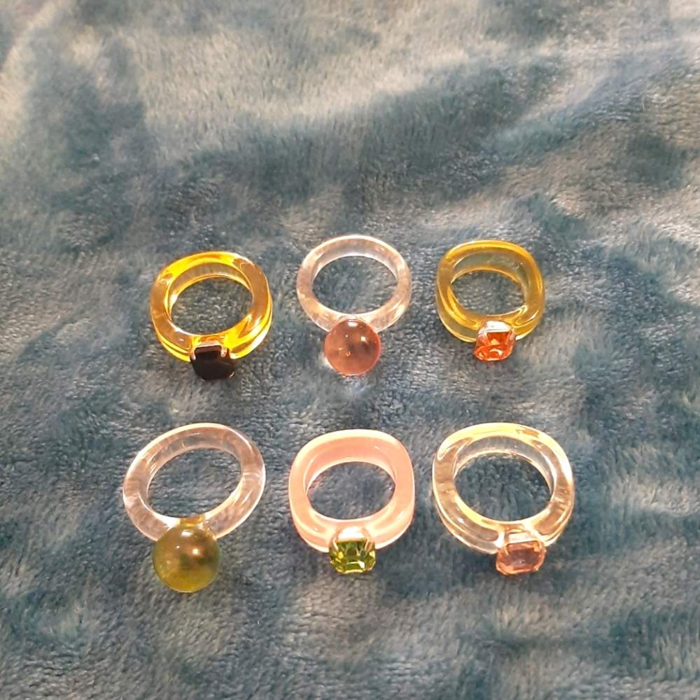SIX Acrylic Rings 8/9